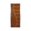 Ver imagem 2 de Kit Porta de Madeira Decorada 212x95cm com Batente de Aluminio 3,6cm Cantareira MGM Mogno