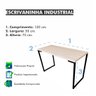 Escrivaninha Industrial 120cm em MDF e Ferro - 2