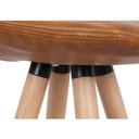 Ver imagem 6 de Banqueta Eames Magis Metallic Courino Marrom Base Aço 100cm - 47350