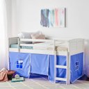 Ver imagem 3 de Cama Infantil Alta Branca Madeira Maciça Louver - Iaza Moveis