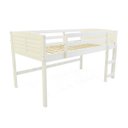 Ver imagem 4 de Cama Infantil Alta Branca Madeira Maciça Louver - Iaza Moveis