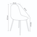 Ver imagem 6 de Conjunto Sala de Jantar Mesa Finlândia 120x75cm com 6 Cadeiras Tania PU Preto