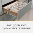 Ver imagem 7 de Cozinha Modulada 5 Peças 8 Portas 7 Gavetas Ripado Rainha 100 Mdf