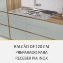 Ver imagem 3 de Cozinha Modulada 5 Peças 8 Portas 7 Gavetas Ripado Rainha 100 Mdf