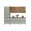 Ver imagem 1 de Cozinha Modulada 5 Peças 8 Portas 7 Gavetas Ripado Rainha 100 Mdf