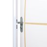 Kit Porta de Madeira Decorada 212x65cm com Batente de Aluminio 3,6cm Gáucha Mgm - 5