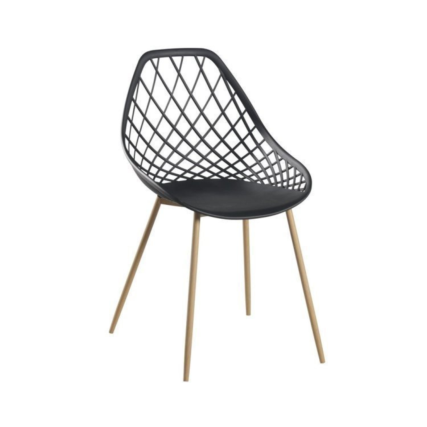 Conjunto Sala de Jantar Mesa Ingá 140x80cm com 6 Cadeiras Cloe Base Aço  - 3