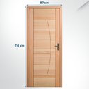 Ver imagem 2 de Kit Porta Pronta Maciça 214x87cm Eucalipto Esquerda PM78 Solar Cruzeiro Portas