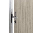 Ver imagem 5 de Kit Porta de Madeira Decorada 212x65cm com Batente de Aluminio 3,6cm Mantiqueira MGM Marrom/Carvalho Alpha