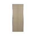 Ver imagem 1 de Kit Porta de Madeira Decorada 212x65cm com Batente de Aluminio 3,6cm Mantiqueira MGM Marrom/Carvalho Alpha