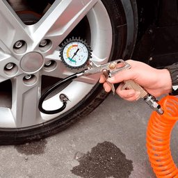 Calibrador Manual Pneus Pratico Transporte Manômetro 220psi - 5