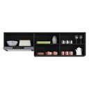 Ver imagem 2 de Kit 2 Armários de Cozinha Aéreos 190cm 3 Portas Veneza Multimóveis Mp2383 Preto/dourado