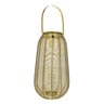 Lanterna Decorativa de Metal Dourado 43cm Paris Luz - 1