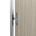 Ver imagem 5 de Kit Porta de Madeira Decorada 212x75cm com Batente de Aluminio 3,6cm Mantiqueira MGM Marrom/Carvalho Alpha