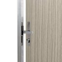 Ver imagem 5 de Kit Porta de Madeira Decorada 212x75cm com Batente de Aluminio 3,6cm Mantiqueira MGM Marrom/Carvalho Alpha