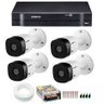Kit 4 Cameras Full Hd 1080p Ir 20 Mts Vhl 1220b Intelbras, Dvr 4 Canais Intelbras, Hd 500gb, Cabo, F - 9