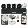 Kit 4 Cameras Full Hd 1080p Ir 20 Mts Vhl 1220b Intelbras, Dvr 4 Canais Intelbras, Hd 500gb, Cabo, F - 1