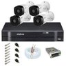 Kit 4 Cameras Full Hd 1080p Ir 20 Mts Vhl 1220b Intelbras, Dvr 4 Canais Intelbras, Hd 500gb, Cabo, F - 2