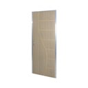 Ver imagem 2 de Kit Porta de Madeira Decorada 212x95cm com Batente de Aluminio 3,6cm Cantareira MGM Carvalho Alpha