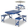 Conjunto Mesa Dobrável com 4 Banquinhos Portátil Tipo Maleta - 1