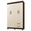 Ver imagem 2 de Roupeiro Copacabana New 4 Portas 2 Gavetas Benetil Móveis