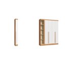 Ver imagem 2 de Guarda-Roupa Modulado 5 Portas 2 Gavetas 2 Peças Infinity+
