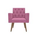Ver imagem 6 de Design Exclusivo na Sala de Espera: Kit 3 Poltronas Capitonê Rosa