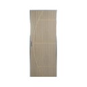 Ver imagem 1 de Kit Porta de Madeira Decorada 212x65cm com Batente de Aluminio 3,6cm Gáucha MGM Abertura Direita Marrom/Carvalho Alpha