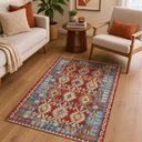 Ver imagem 3 de Tapete Egipcio Lahore Kilim 06 Multi 1,00x1,40 Abdalla