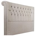Ver mais imagens de Cabeceira Estofada Cama Box Solteiro 0,90 Miraggio para Quarto em Linho Cinza - Larbelle