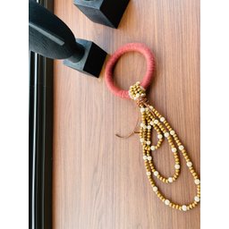 Decoração Colar de Mesa Najia Elo Sisal Terracota - 3