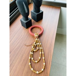 Decoração Colar de Mesa Najia Elo Sisal Terracota - 2