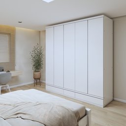 Guarda Roupa Casal 5 Portas com 9 Gavetas 100% MDF Urbano - 1