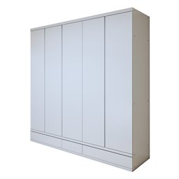 Guarda Roupa Casal 5 Portas com 9 Gavetas 100% MDF Urbano - 2