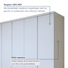 Guarda Roupa Casal 5 Portas com 9 Gavetas 100% MDF Urbano - 14