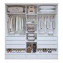 Ver imagem 4 de Guarda Roupa Casal 5 Portas com 9 Gavetas 100% MDF Urbano