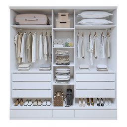 Guarda Roupa Casal 5 Portas com 9 Gavetas 100% MDF Urbano - 4