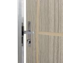 Ver imagem 5 de Kit Porta de Madeira Decorada 212x75cm com Batente de Aluminio 3,6cm Gáucha MGM Abertura Direita Marrom/Carvalho Alpha