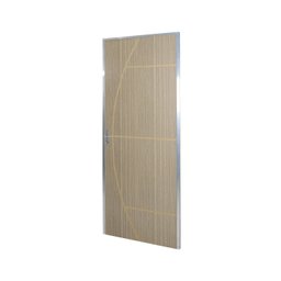 Kit Porta de Madeira Decorada 212x85cm com Batente de Aluminio 3,6cm Gáucha MGM - 2