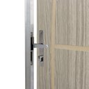 Ver imagem 5 de Kit Porta de Madeira Decorada 212x85cm com Batente de Aluminio 3,6cm Gáucha MGM Abertura Direita Marrom/Carvalho Alpha