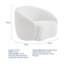 Ver imagem 7 de Kit Divã Recamier Orgânico Marrocos 160cm Lado Direito e 1 Poltronas Amore Bouclé