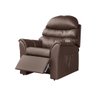 Poltrona Confortável Retrátil e Reclinável - Corino Marrom - 3
