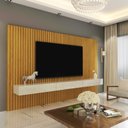 Ver imagem 1 de Estante Home Ripada para TV até 85 Polegadas Nobre Soft 228,8cm Gelius Móveis