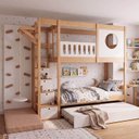 Ver imagem 1 de Treliche Active Play e Kit Escalada Infantil Climb Casatema MadeiraOriginals Branco/Madeira Natural