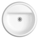 Ver imagem 2 de Cuba Redonda de Apoio 40cm com Deck Branco - L.12040.m.bd.17 - Deca
