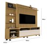 Home Ripado Nobre p/ TV até 60'' Cumaru/Off White - Giga Móveis - 3