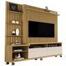 Home Ripado Nobre p/ TV até 60'' Cumaru/Off White - Giga Móveis - 2