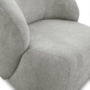 Ver imagem 4 de Poltrona Orgânica Giratória Tecido Bouclê Aime