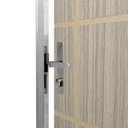 Ver imagem 5 de Kit Porta de Madeira Decorada 212x75cm com Batente de Aluminio 3,6cm Neblina MGM Abertura Esquerda Carvalho Alpha