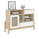 Ver imagem 1 de Buffet 1 Porta 2 Gavetas Nature Naturale/branco Artely